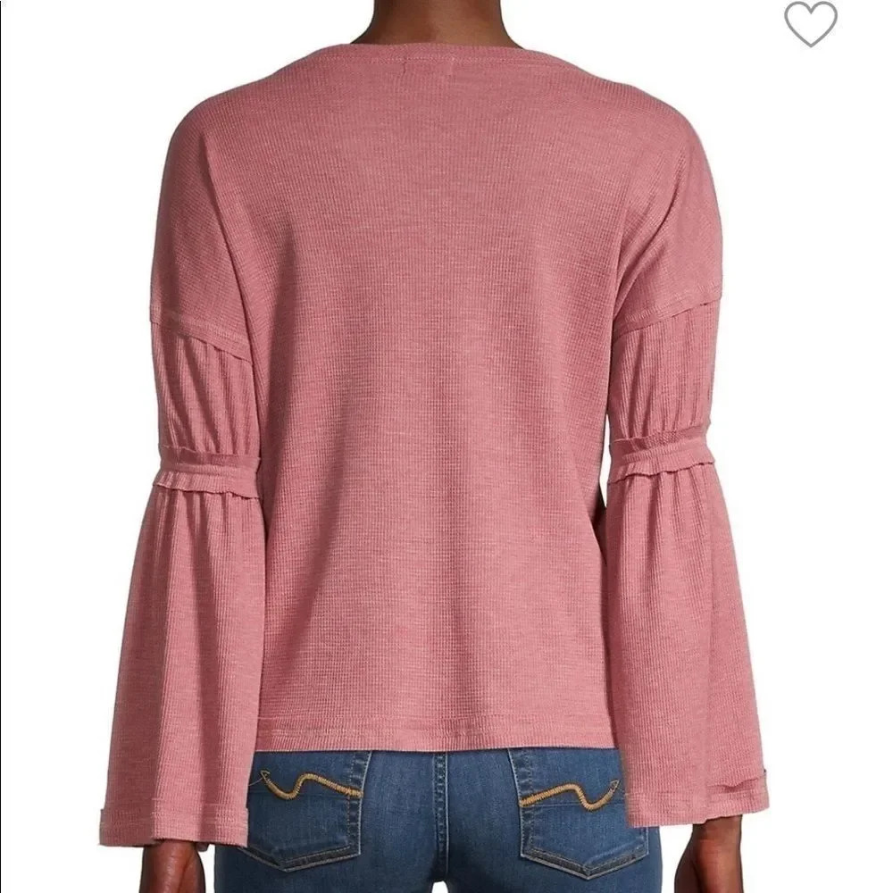 NWT Baea Flare Sleeve Thermal Top - Picture 2 of 13